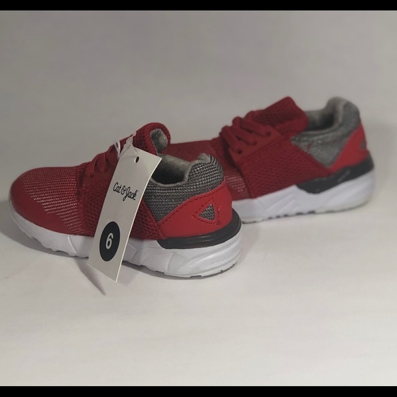 2/$24 ❤️ Cat & Jack Toddler Athletic Sneakers-Red - Picture 2 of 6
